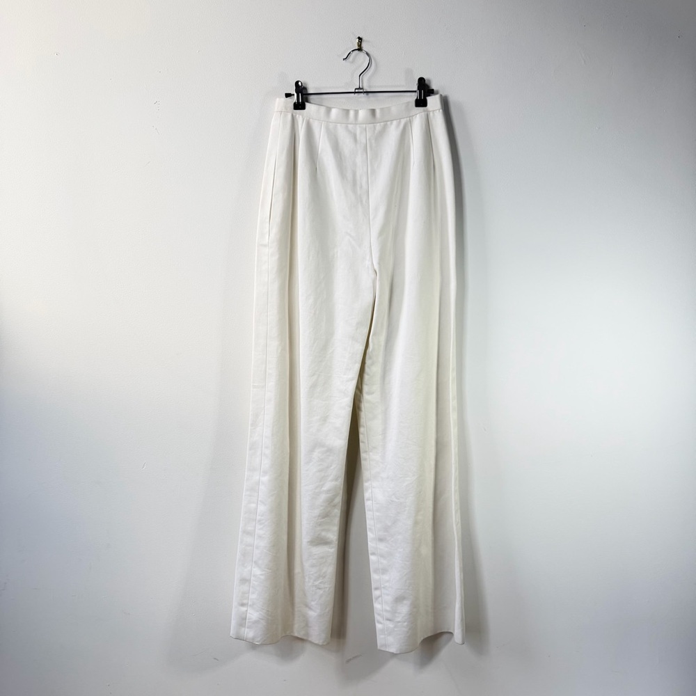 Bill Blass Ivory Cream High Waist Trousers Size Small 4/6 Vintage Tailored Pants - Picture 4 of 9